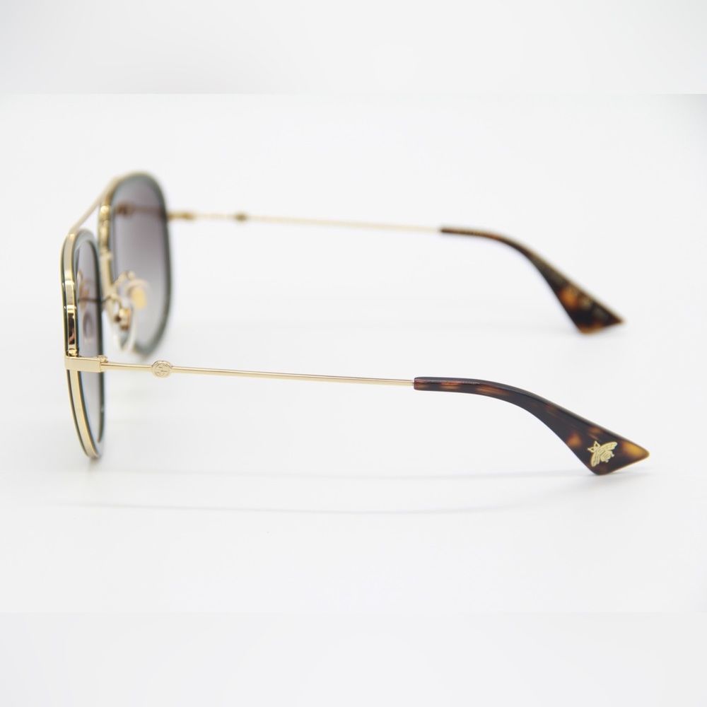 NEW GUCCI AVIATOR SUNGLASSES GG0062S 003 NEW EYEWEAR GUCCI - Picture 6 of 13